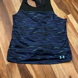 Under Armour Black and Blue Tank Top